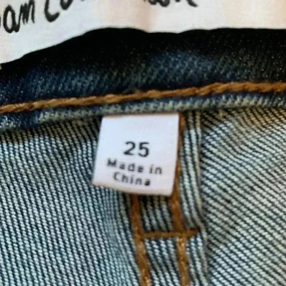 Sam Edelman High Rise Skinny Ankle  Jean w 2 Faux Crystals Panel On Each Leg - Picture 6 of 9